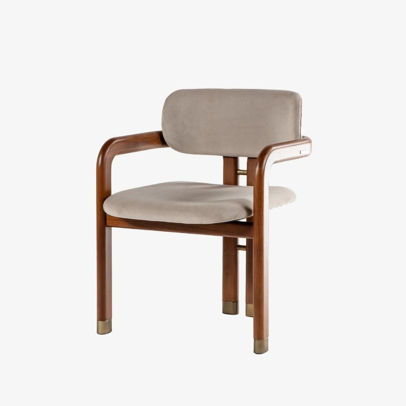 Solid Wood Chair | Acacia Wood & Mild Steel