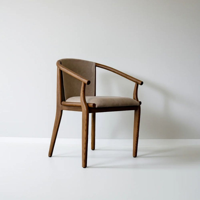 Nest Dining Chair in European Ashwood with Dark Walnut Finish