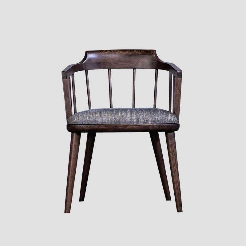 Nina Dining Chair in European Ashwood & Cane with Dull Teak Finish