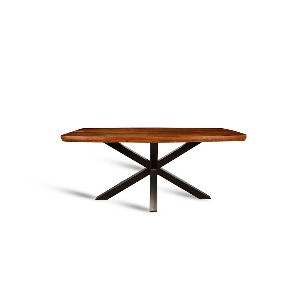 Wooden 6 Seater Dining Table with Iron