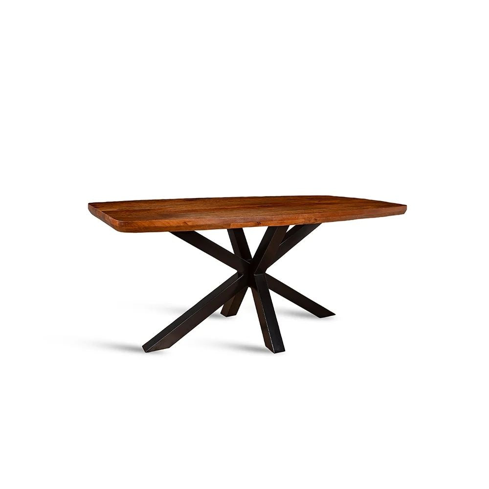 Wooden 6 Seater Dining Table with Iron