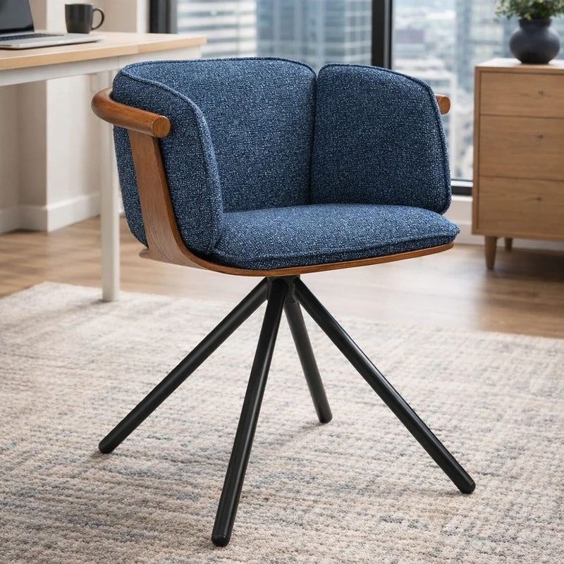 Toliver Plywood Dining Chair with Metal Frame – Modern & Durable