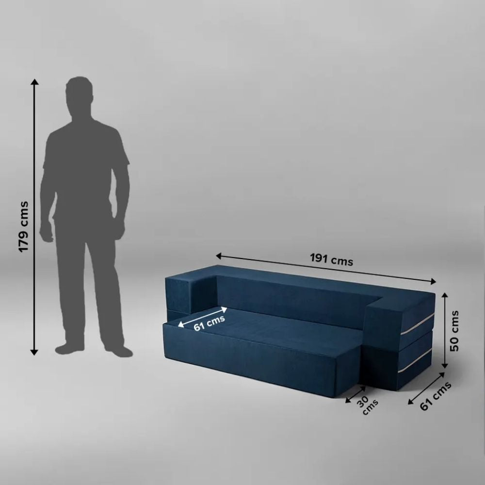 Sofabed One - The Sofa With A Twist (Royal Blue)