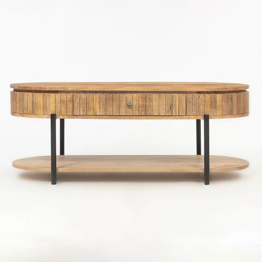 Wooden Syleen Coffee Table with Metal