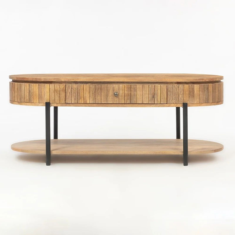 Wooden Syleen Coffee Table with Metal
