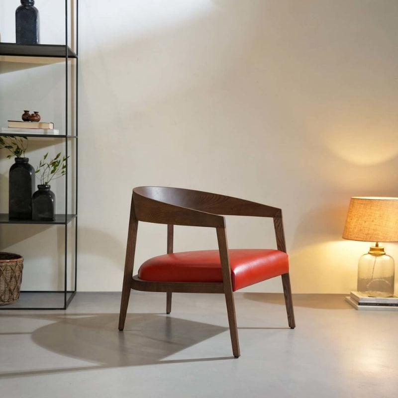 Luxury European Ash Wood Lounge Chair