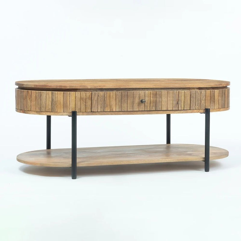 Wooden Syleen Coffee Table with Metal