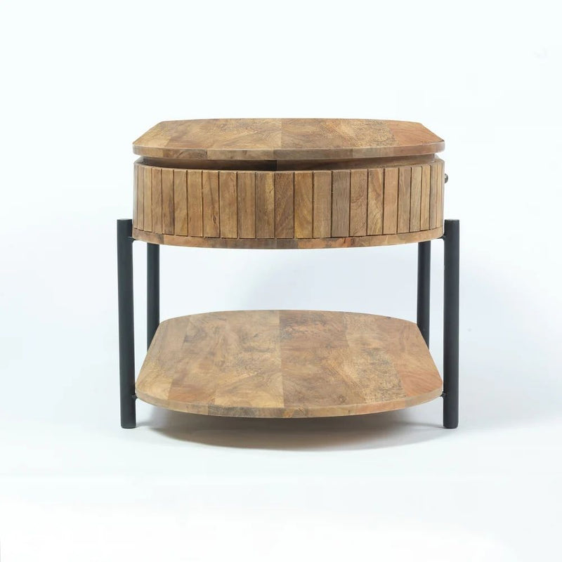 Wooden Syleen Coffee Table with Metal