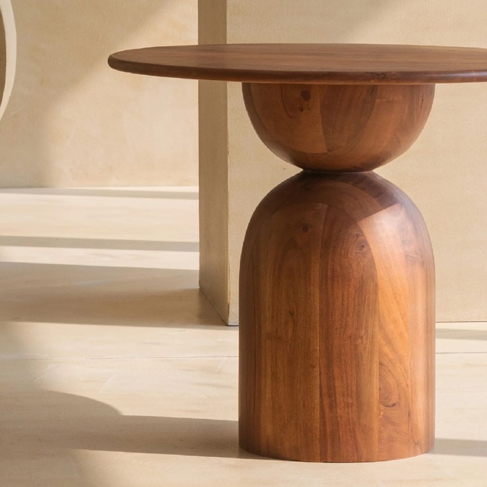 Abacus Wooden Side Table