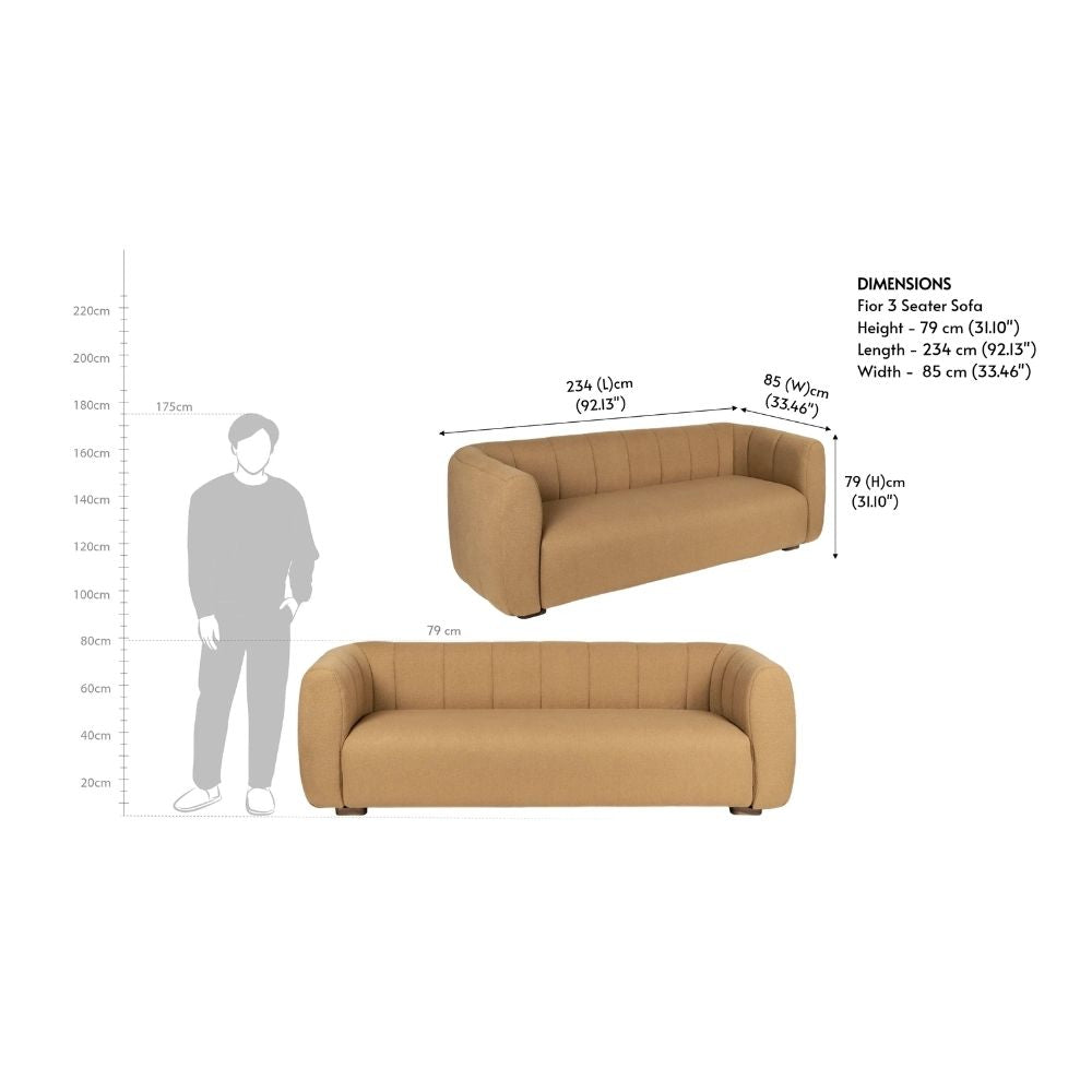 Fior 3 Seater Sofa
