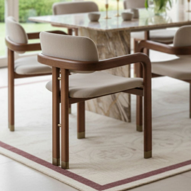 Solid Wood Chair | Acacia Wood & Mild Steel