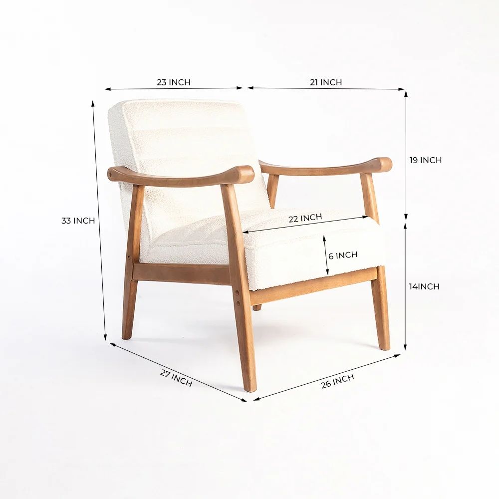 Tulsa Petal Wooden Armchair